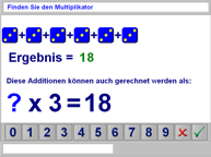 Aufgabenbild Therapiemodul Rechnen 02: Multiplikation Vorübung